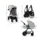 Універсальний візочок 3 в 1 Kinderkraft Xmoov Dark Gray (KSXMOV00DGR3000), код товару: 301087