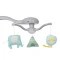 Качеля-шезлонг ME 1028 SENSA (circles aqua mint),  код товара: ME1028 circles aqua mint