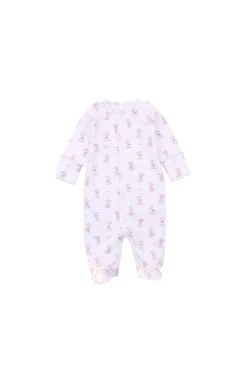Повзунки для дівчинки (інтерлок), молочний/рожевий, 100% бавовна, Flamingo.