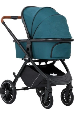 Коляска для ребенка универсальная 3 в 1 FreeON JOY dark green