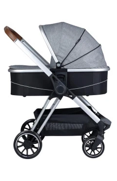 Коляска для ребенка универсальная 3 в 1  FreeON Fantasy Grey-Black