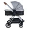 Коляска для ребенка универсальная 3 в 1  FreeON Fantasy Grey-Black,  код товара: 44565