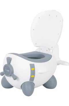 Детский горшок FreeON plane white-grey, арт. 42318