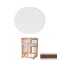 Матрац IngVart Baggybed Oval 60x71x7 см, наповнювач: кокосова койра (6015), арт. 2100082000009
