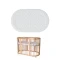 Матрац IngVart Baggybed Round 72x120x7 см, наповнювач: кокосова койра, арт. 2100023000006