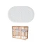 Матрац IngVart Baggybed Oval 60x120x7 см кокосова койра і латекс 6027, арт. 2100087000004