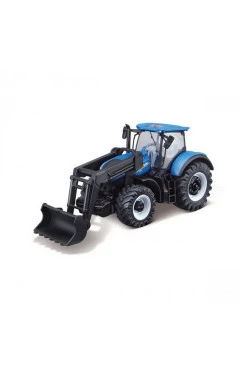 Трактор New Holland T7.315 с фронтальным погрузчиком Farm серия синий 1:32, арт. 18-31632