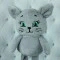 Мягкая игрушка – котозая серый, арт. 00075-6