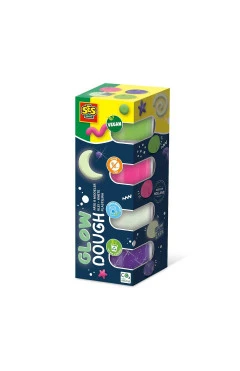 Незасихаюча маса для ліпки Feel Good Dough сяйво 4 кольори в баночках, арт. 00516S