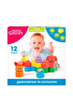 Развивающий конструктор KIDDI SMART серии Kiddi Soft – чудо-звуки и цвета, арт. 04141