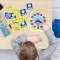 Обучающий игровой набор Play Montessori ПЕРВЫЕ ЧАСЫ со стрелками, 24 фишки, карточки, арт. 0624-Q