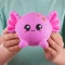 Коллекционная игрушка-антистресс SMOOSHZEES серии "Luvzees" - АКСОЛОТЛЬ ДЖЕЛЛИ