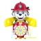 Игрушка-каталка на веревочке paw patrol - маршалл: экстренный вызов, арт. 1500104