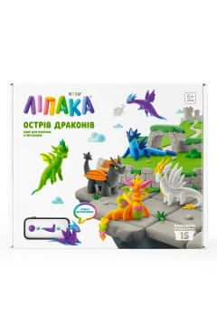 Меганабор самозатвердевающего пластилина липака - остров драконов, арт. 15035-UA01