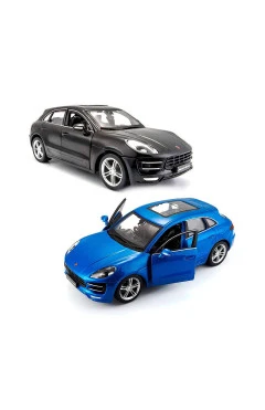 Автомодель - PORSCHE MACAN (черный, синий 1:24), арт. 18-21077
