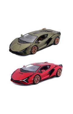 Автомодель Lamborghini Sián FKP 37 1:24 асорті зелений і червоний металік, арт. 18-21099
