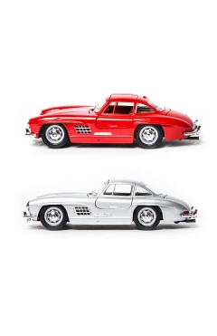 Автомодель - MERCEDES-BENZ 300 SL (1954) (ассорти красный, серебристый, 1:24), арт. 18-22023