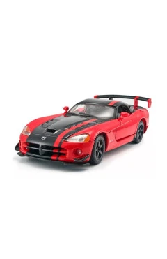 Автомодель Dodge Viper SRT10 ACR 1:24 асорті помаранчево-чорна, червоно-чорна металік, арт. 18-22114