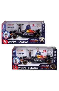 Автомодель з фігуркою - red bull racing rb19 (1:24), арт. 18-28036