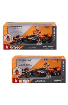 Автомодель з фігуркою - MCLAREN MCL38 (1:24), арт. 18-28040