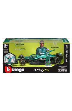 Автомодель з фігуркою – ASTON MARTIN AMR25 (2025) (1:24), арт. 18-28071 (#14)