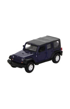 Автомодель Jeep Wrangler Unlimited Rubicon 1:32 ассорти зеленый металлик и темно-синий, арт. 18-43012