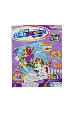 Ароматный набор для творчества Clean Colouring ВОЛШЕБНЫЙ МИР раскраски, маркеры, наклейки, арт. 20210