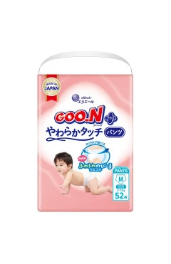 Трусики-підгузки GOO.N Plus для дітей 6-12 кг (розмір m, унісекс, 52 шт), арт. 21001510