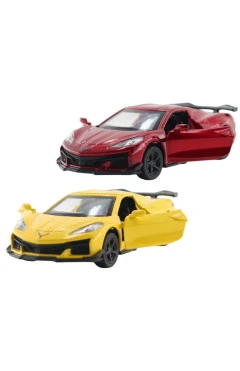 Автомодель – CHEVROLET CORVETTE C8 Z06 2024 (жовтий, червоний), арт. 250310