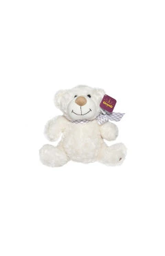 Мяг. игр. - МЕДВЕДЬ (белый, с бантом, 25 см), арт. 2503GMB