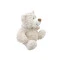 Мягкая игрушка – медведь (белый, с бантом, 27 cm), арт. 2503GMT