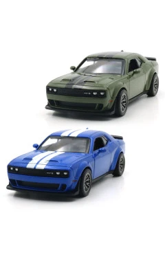 Автомодель - DODGE CHALLENGER SRT JAILBREAK 2022 (синий, зеленый), арт. 250949