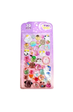 Набір 3D-наклейок TIKI WIKI серії "crystal" – ТІКІ МРІЇ, арт. 25ESE009-03