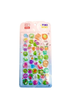 Набор 3D-наклеек TIKI WIKI серии "crystal" – ТИКИ КОТИКИ В САДУ, арт. 25ESE009-10