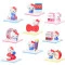 Фигурка-сюрприз POP TOP HELLO KITTY – канцеля́рские истории (в асс.), арт. 25WH-005