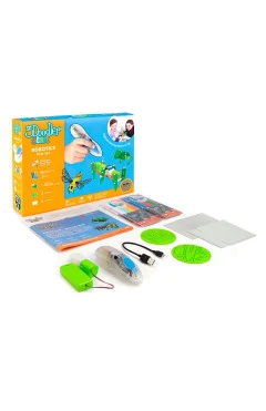 3D-ручка 3Doodler Start для дитячої творчості - РОБОТЕХНІКА (96 стрижнів, 2 шаблони, аксесуари)