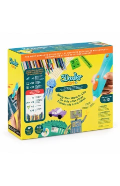 3D-ручка 3Doodler Start Plus для детского творчества - МЕГАКРЕАТИВ (147 стержней, 9 шаблонов)