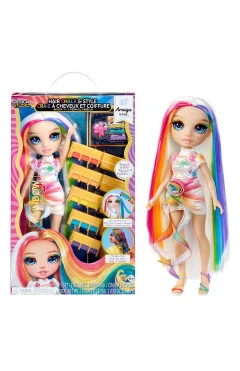 Игровой набор с куклой RAINBOW HIGH серии "мелки для волос и стиль" – АМАЯ