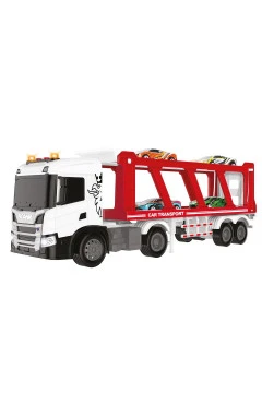 Ігровий набір Large Truck АВТОПЕРЕВОЗЧИК SCANIA з 4 машинами, світло, звук, арт. 6414KS