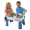 Набір піску для дитячої творчості - KINETIC SAND TABLE (блакитний, натур., 1360г, стіл для гри, аксесуар)