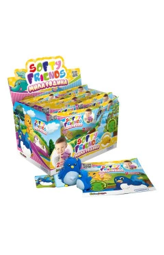 Дисплей стретч-іграшок у вигляді тваринного серії «Softy friends» – МІЛА СІМ'Я (12 шт.)
