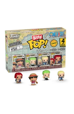 Набор игровых фигурок BITTY POP! серии "большой куш" - луффи (4 фигурки в асс.), арт. 86892