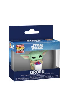 Ігрова фігурка FUNKO POP Мандалорець і Грогу Грогу з попкорном на кліпсі, арт. 90454
