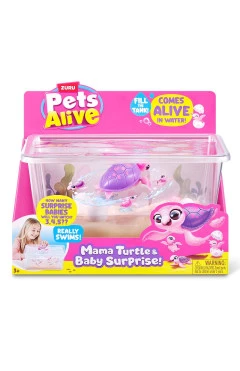 Інтерактивний ігровий набір PETS ALIVE Mama & Baby Surprise S1 Мама черепаха з сюрпризом, арт. 9560