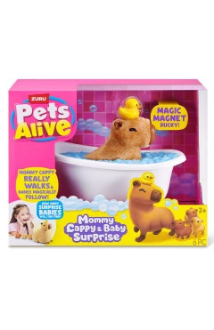 Интерактивный набор PETS ALIVE Mama & Baby Surprise S1 Мама Капибара с сюрпризом, арт. 9574