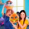 Игровой набор BIGGIES Little Foodies W2 БУРГЕР надувная игрушка с насосом, арт. BIG002-BU