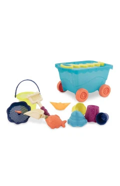Набор для игры с песком и водой - тележка море (11 предметов), арт. BX1596Z