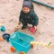 Набор для игры с песком и водой - тележка море (11 предметов), арт. BX1596Z