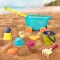 Набор для игры с песком и водой - тележка море (11 предметов), арт. BX1596Z
