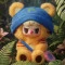 Мягкая игрушка с кольцом POP TOP Rebel Bear Sweet Zoo Зоомалыши в ассортименте, арт. CSRB010